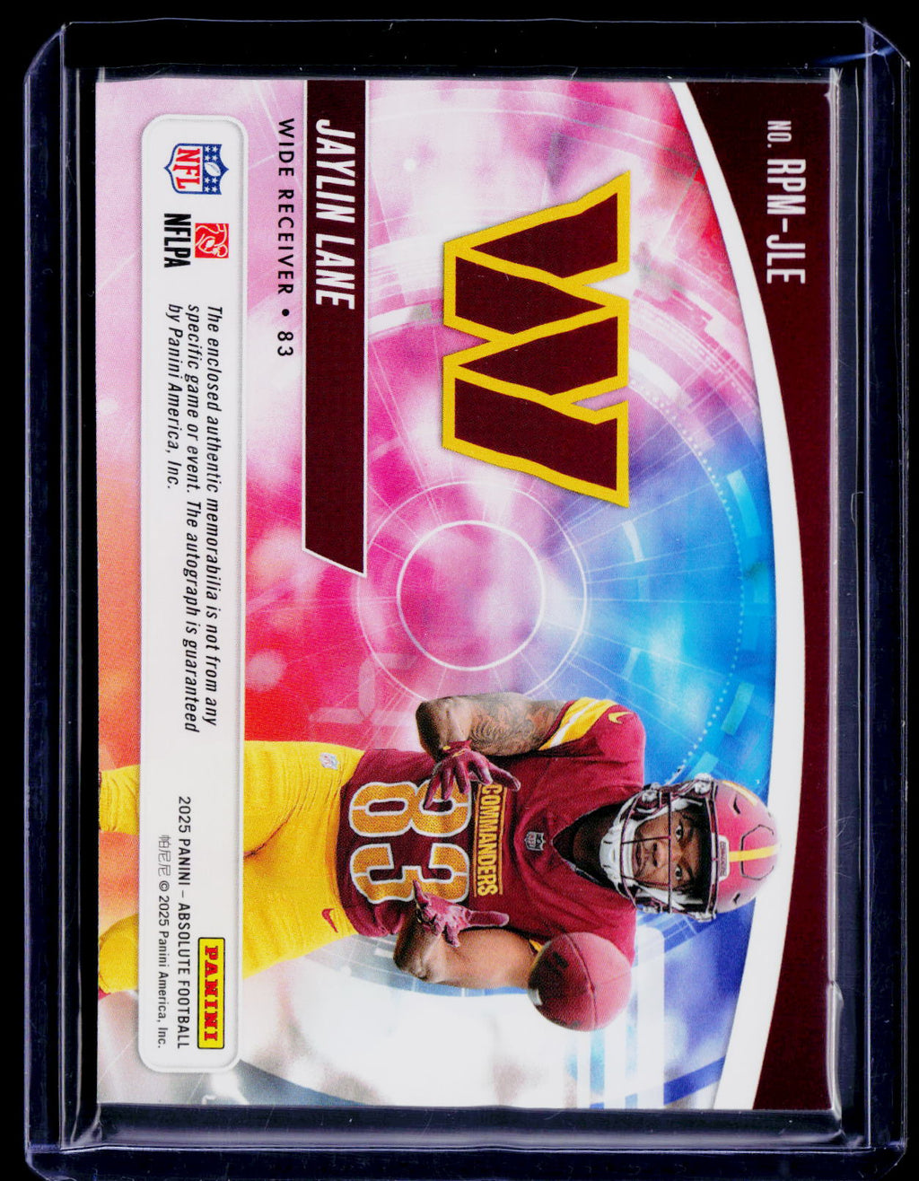 2025 Absolute Jaylin Lane Rookie Patch Auto RPA 343/399 RC