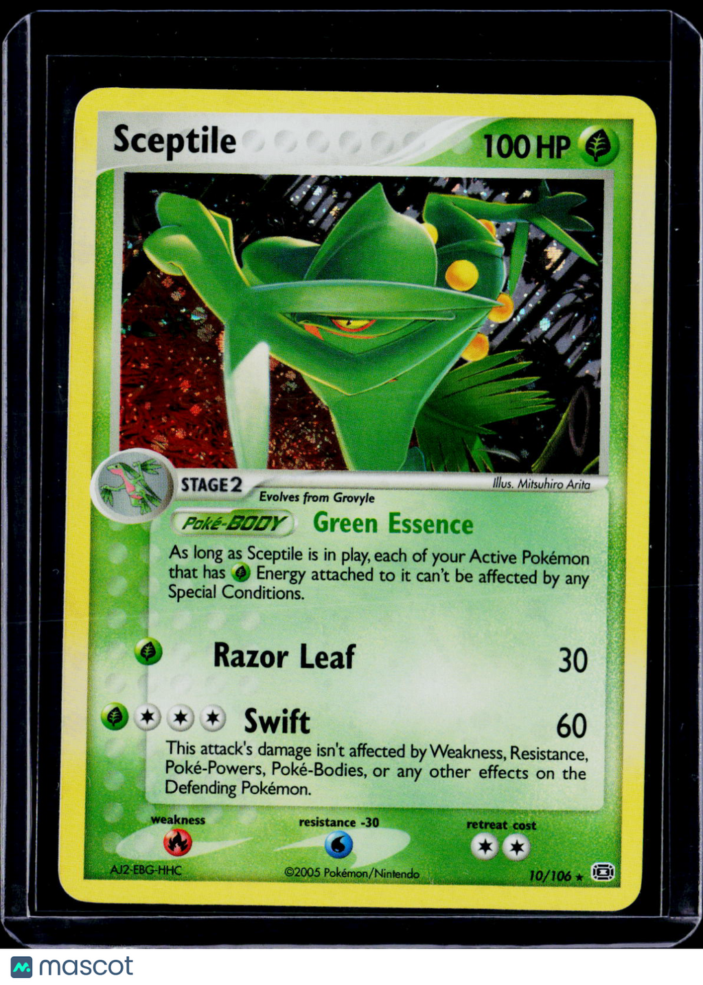 Pokemon Sceptile Holo 10 106