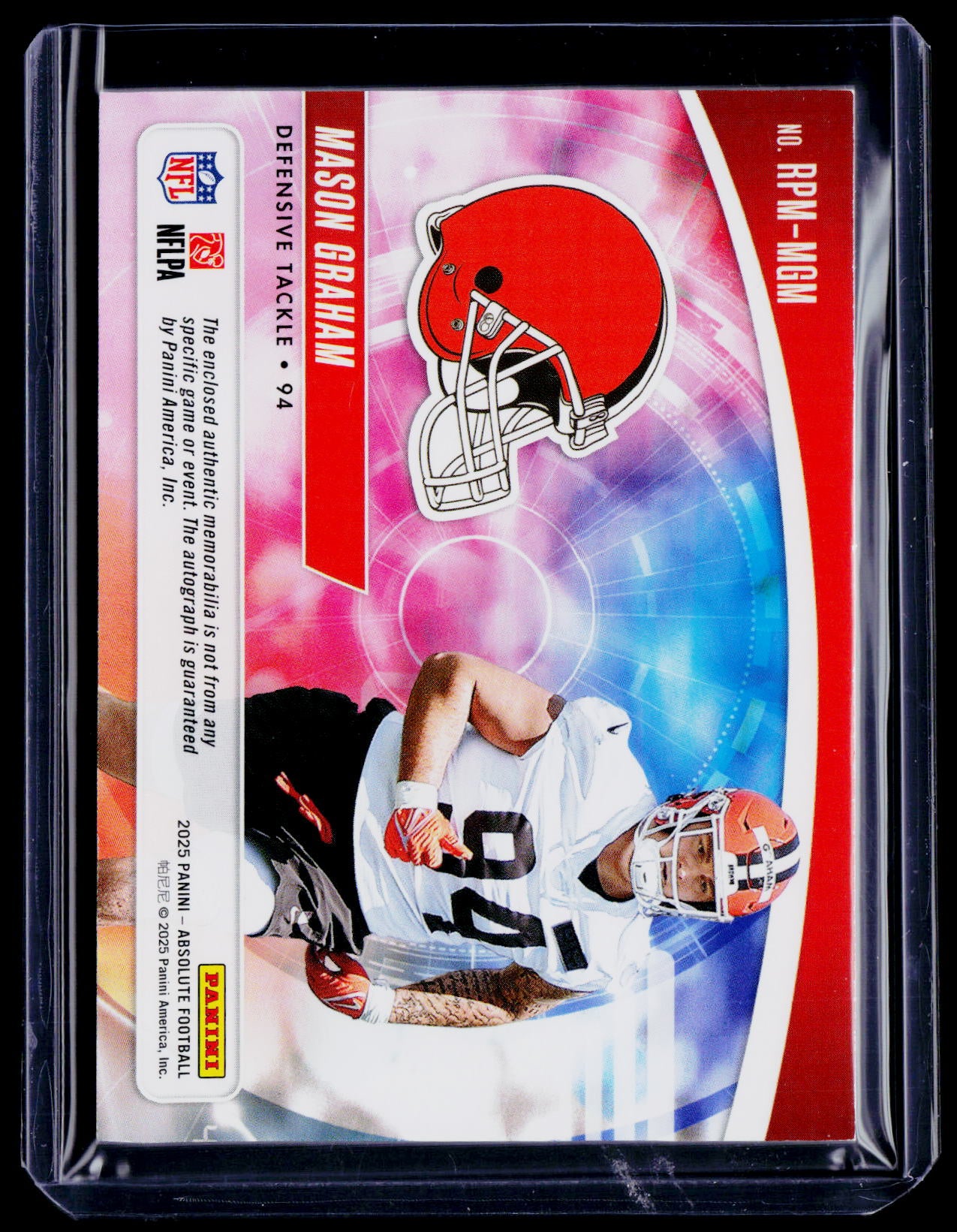 2025 Absolute Mason Graham Rookie Patch Auto RPA 142/399 RC