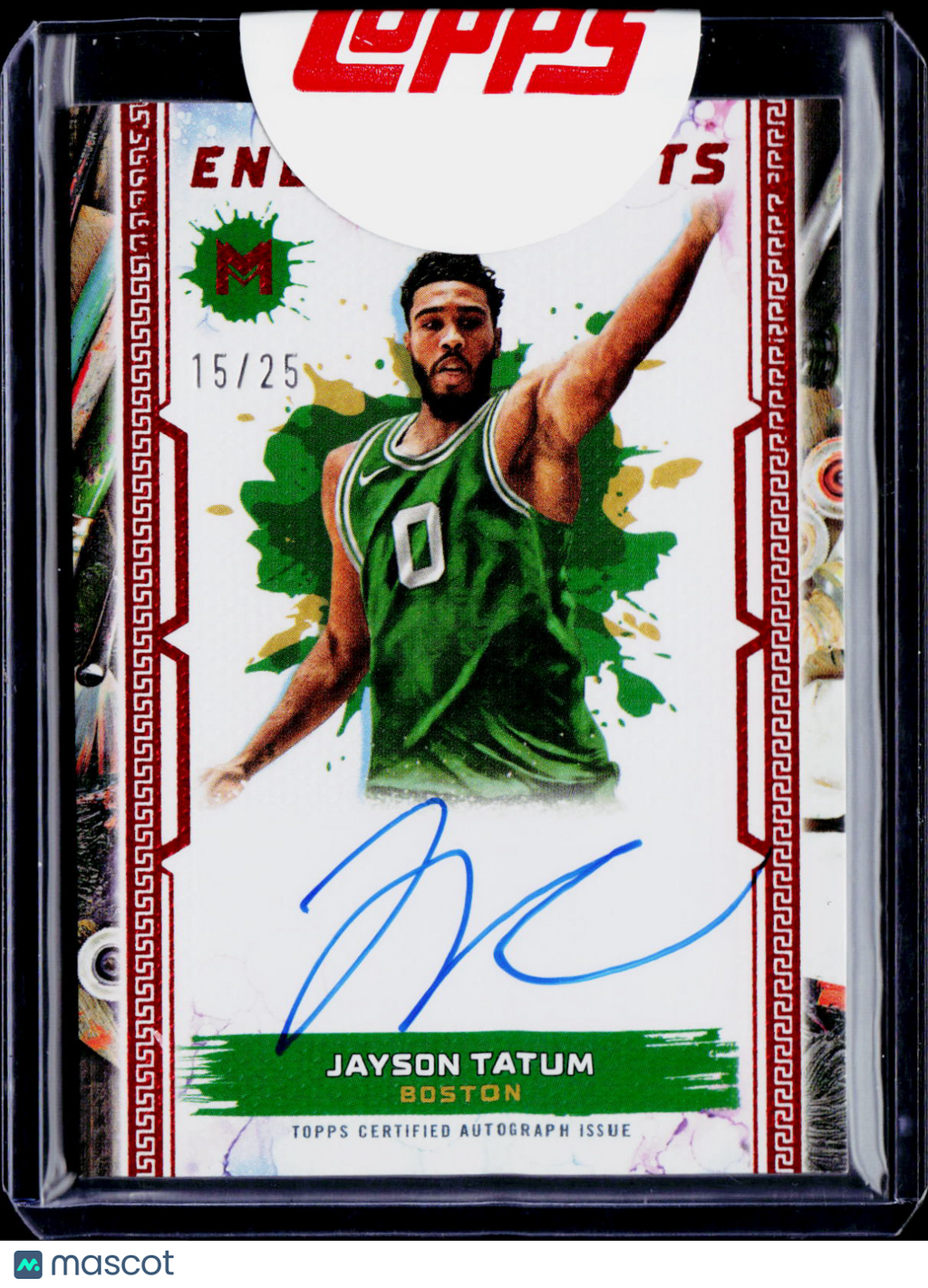 2024 Topps Motif Jayson Tatum Endorsements Orange Auto /25
