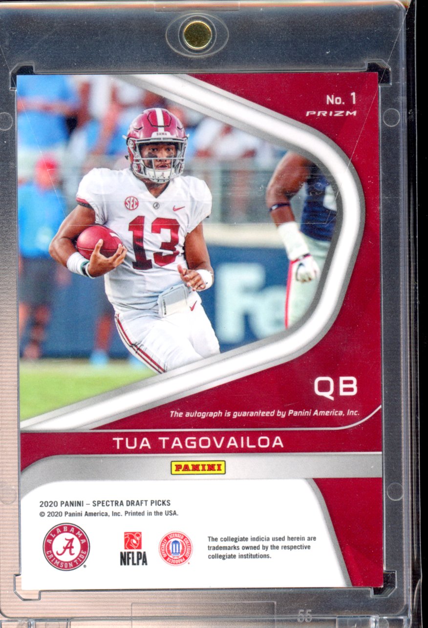 2020 Spectra Draft Picks Tua Tagovailoa Auto RC
