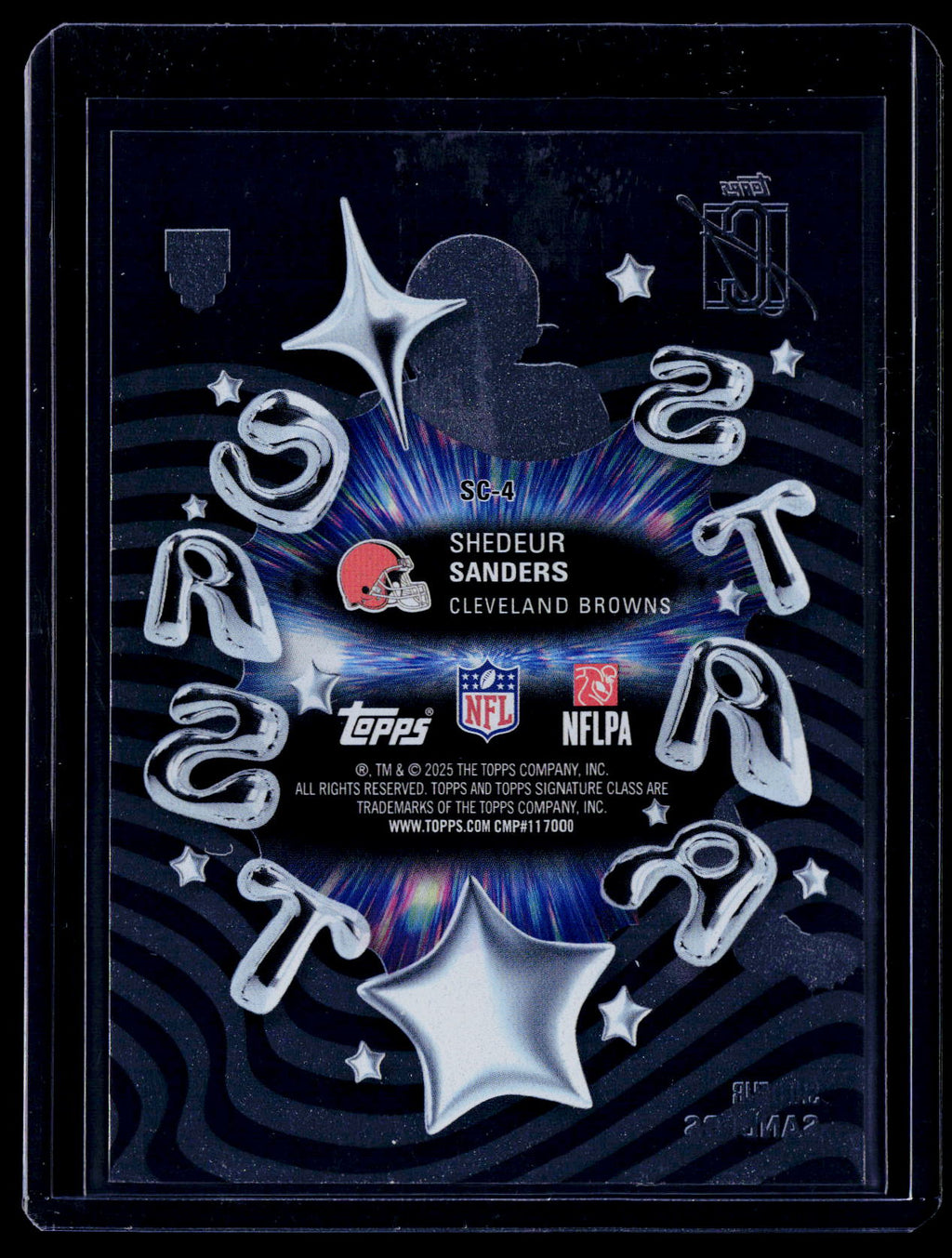 2025 Signature Class Shedeur Sanders Rookie Strar Class Case Hit RC