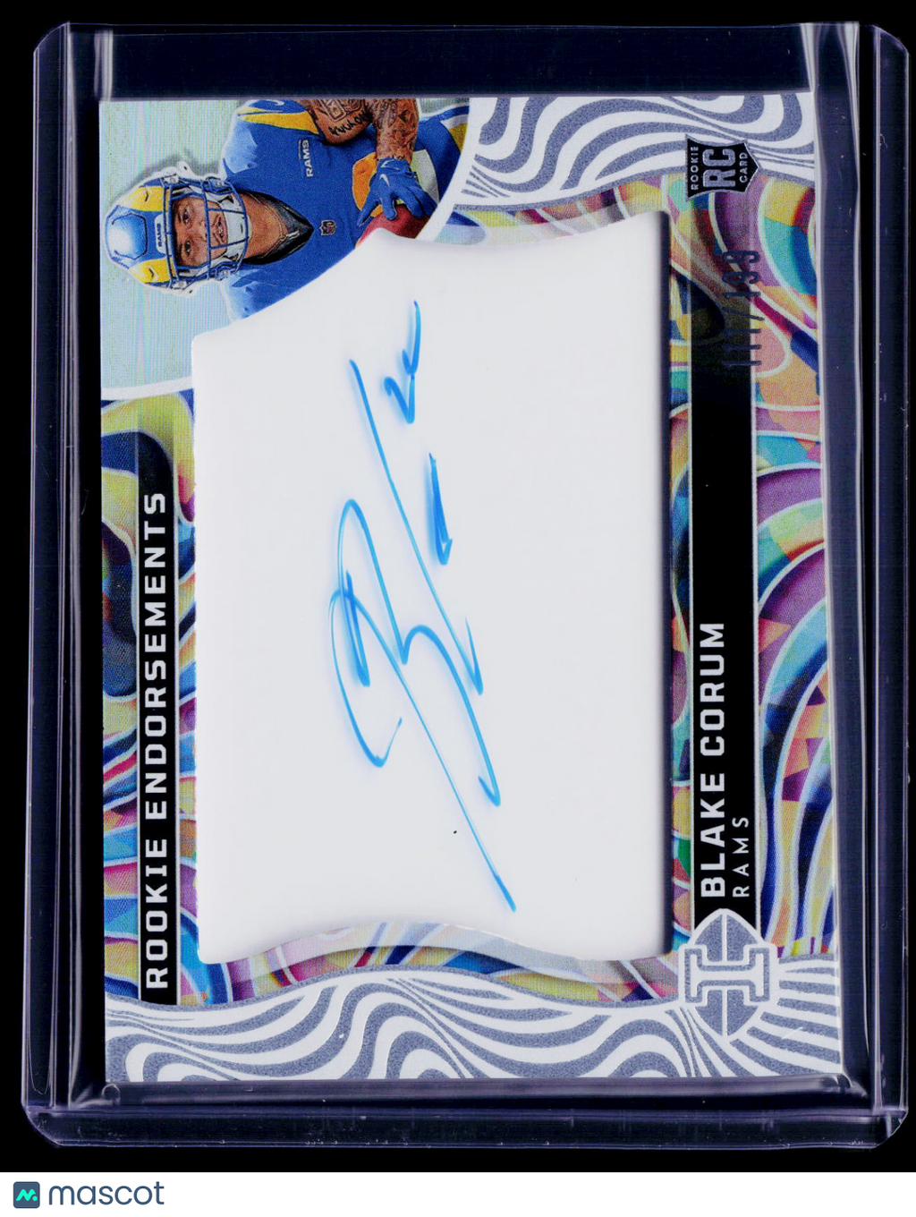 2024 Illusions Blake Corum Rookie Endorsements Auto 111/199 RC