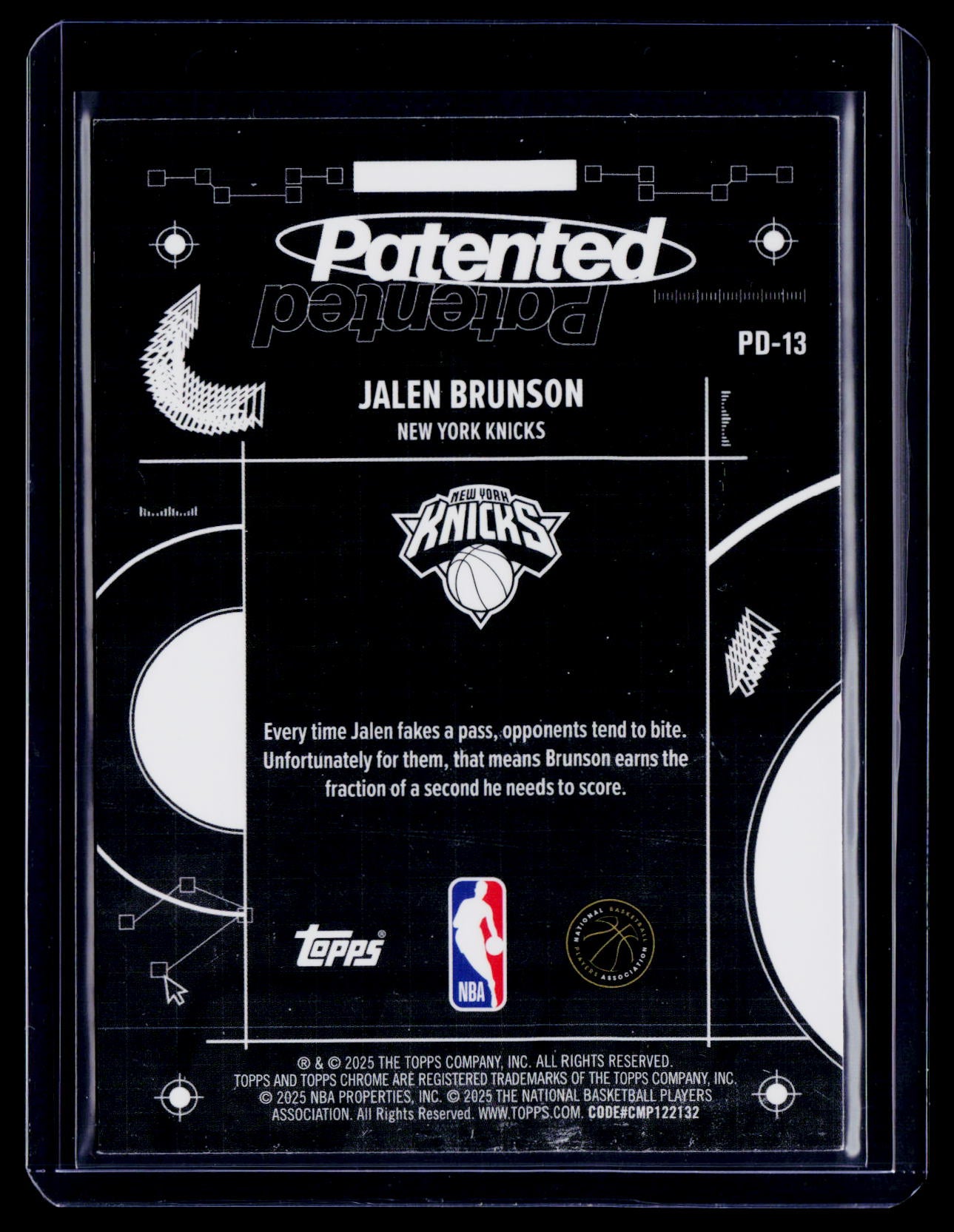 2025-26 Topps Chrome Jalen Brunson Patented Case Hit