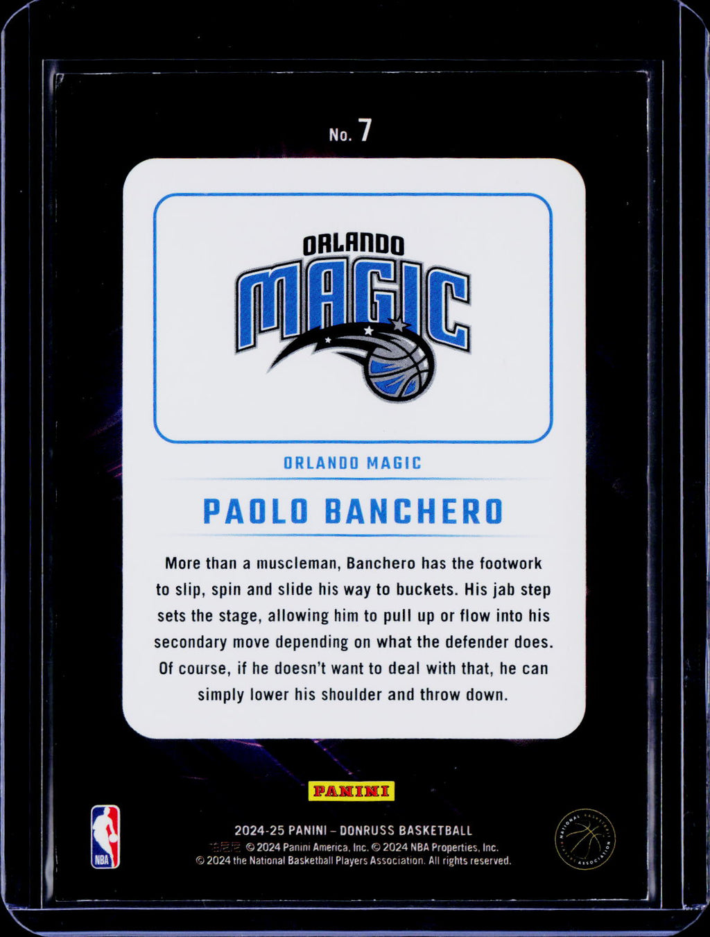 2024-25 Donruss Paolo Banchero Night Moves