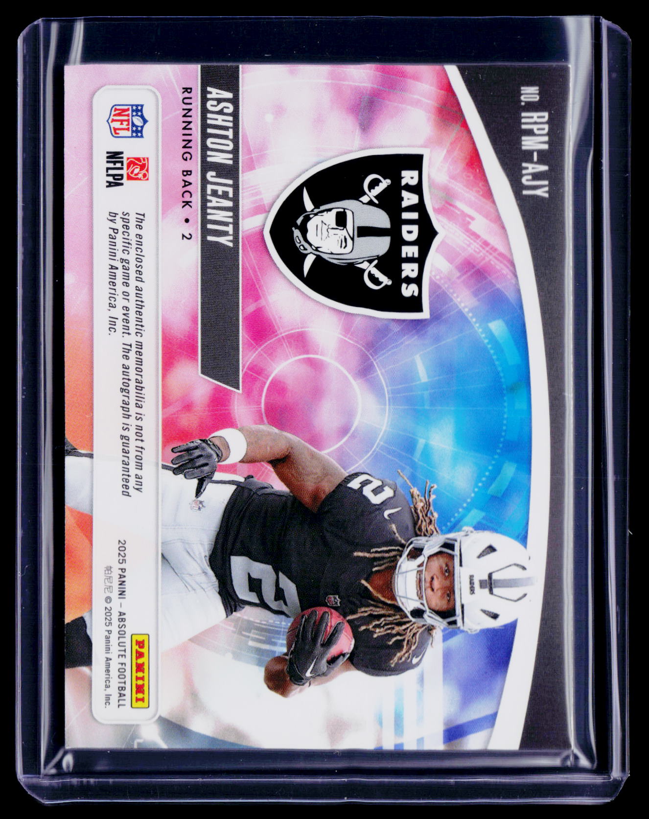 2025 Origins Ashton Jeanty Rookie Patch Auto RPA 215/399 RC