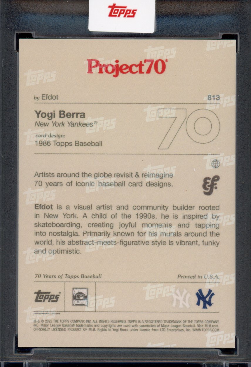2021 Topps Project 70 Yogi Berra Efdot 813