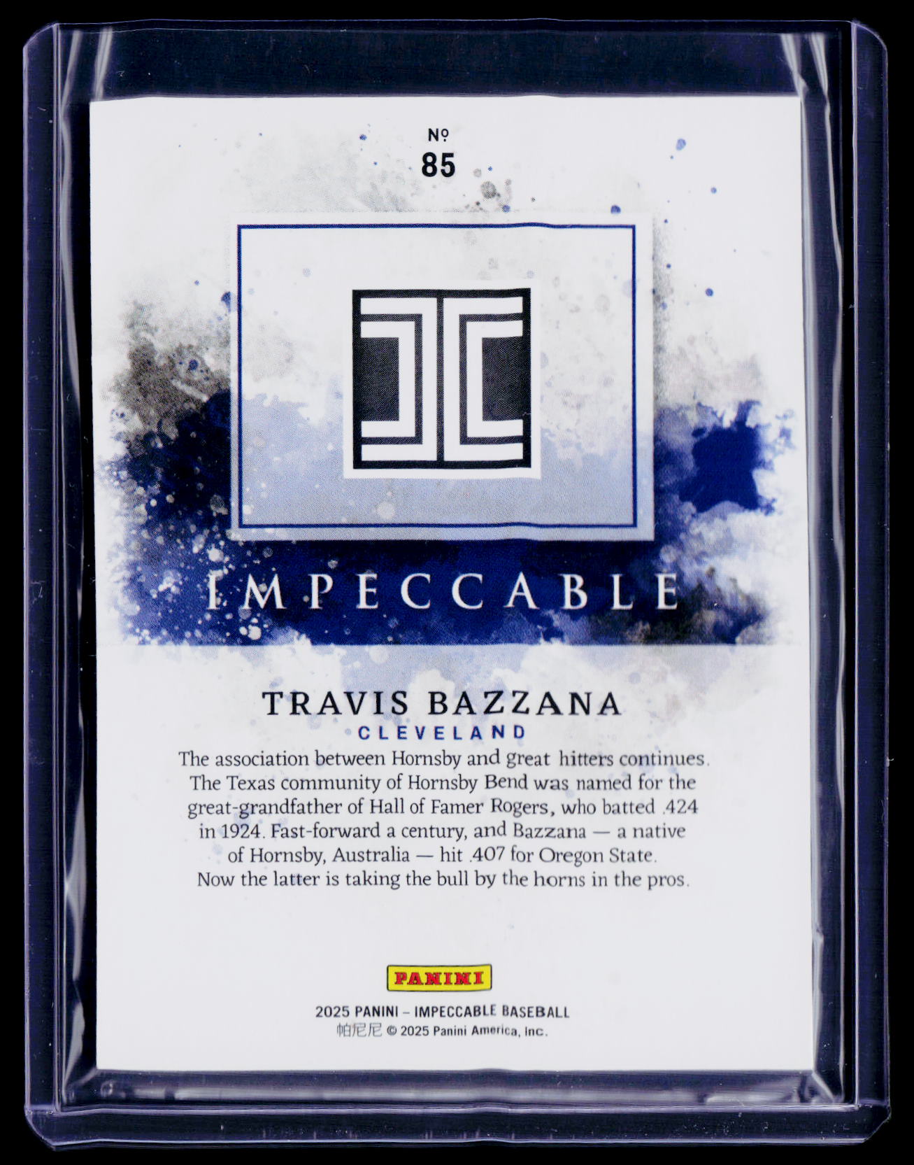 2025 Impeccable Travis Bazzana 28/99