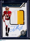 2019 Limited Terry McLaurin Rookie Patch Auto /199 Damaged