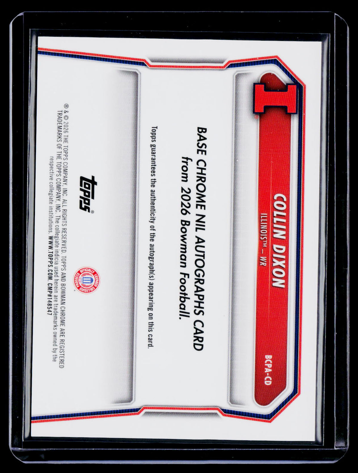 2026 Bowman Collin Dixon Mega Box Gold Auto 25/50