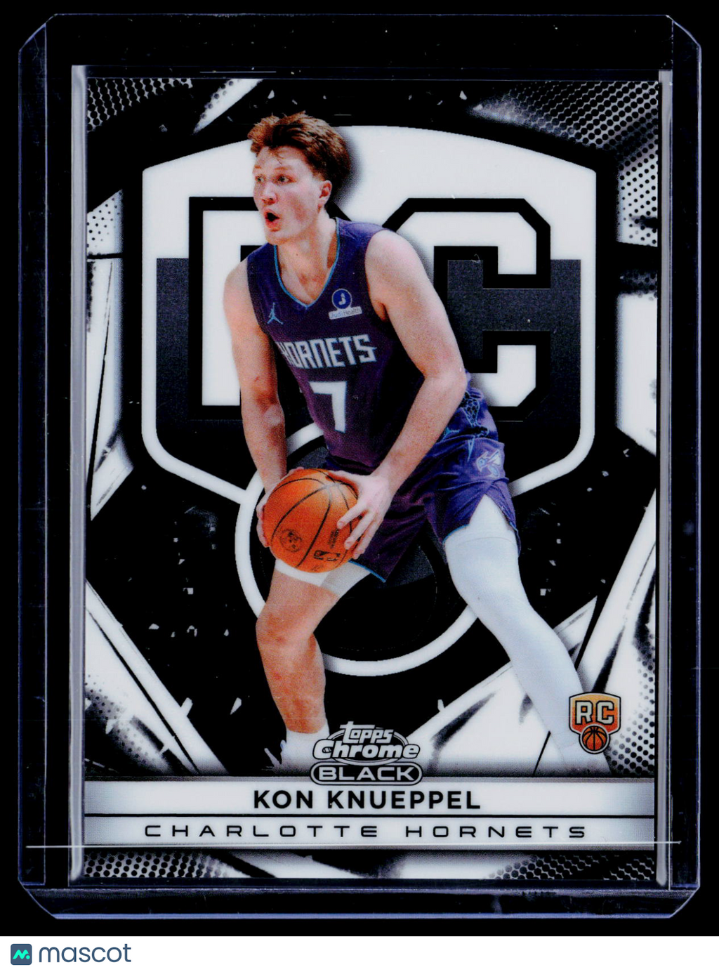 2025 Topps Chrome Black Kon Knueppel Rookie Image Variation RC