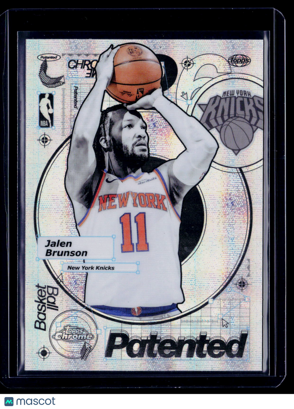 2025-26 Topps Chrome Jalen Brunson Patented Case Hit