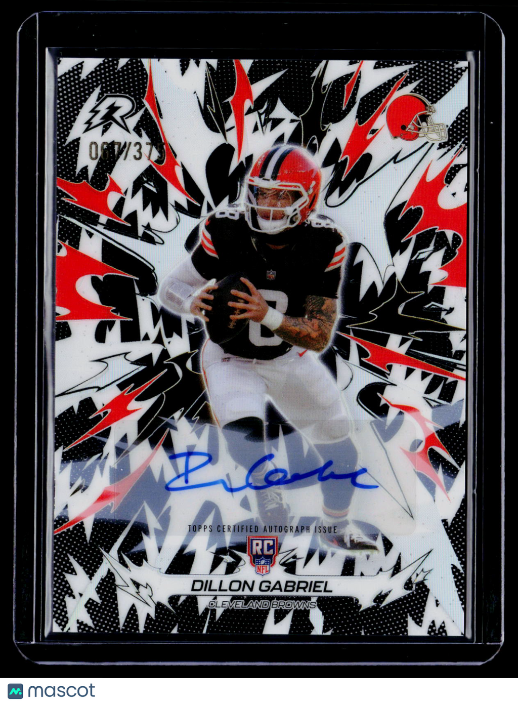 2025 Topps Resurgence Dillon Gabriel Rookie Black White Auto 67/375 RC