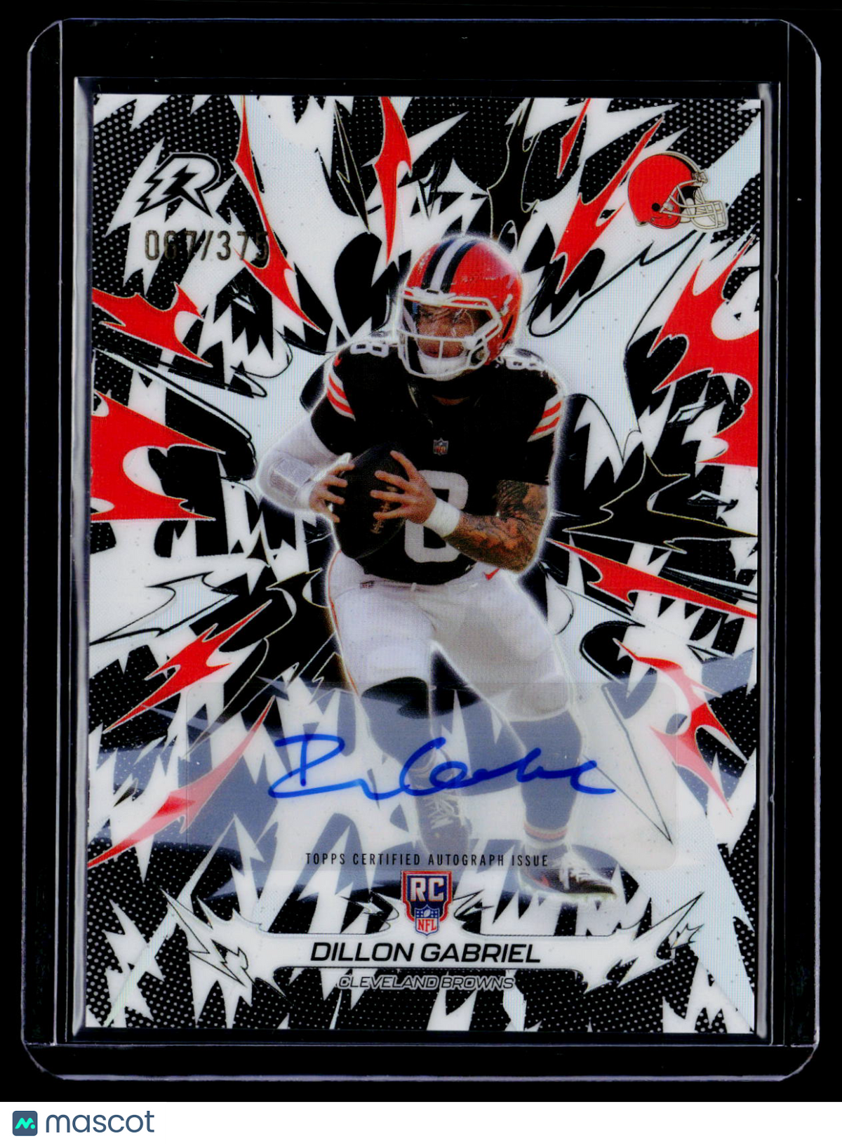 2025 Topps Resurgence Dillon Gabriel Rookie Black White Auto 67/375 RC