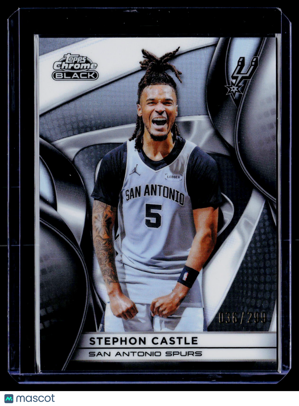 2025 Topps Chrome Black Stephon Castle Refractor 36/299