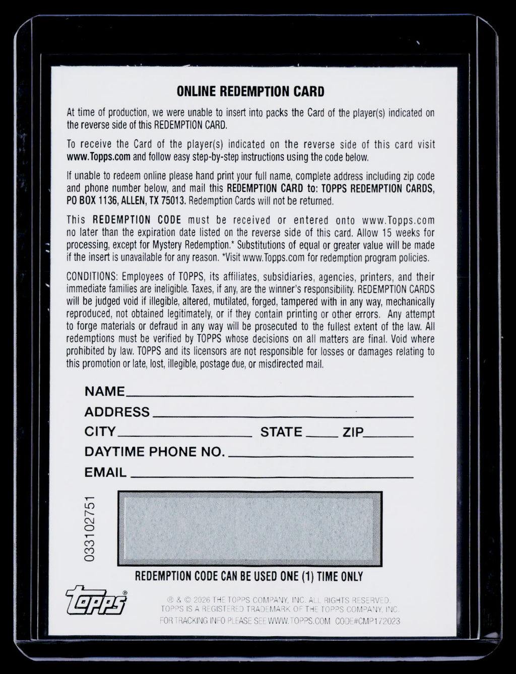 2025 Topps Resurgence Will Howard Neon Initiates Base Auto REDEMPTION