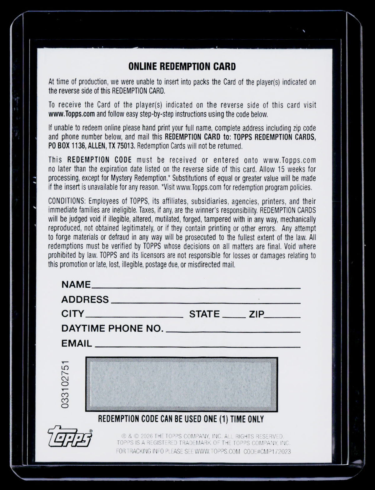 2025 Topps Resurgence Will Howard Neon Initiates Base Auto REDEMPTION
