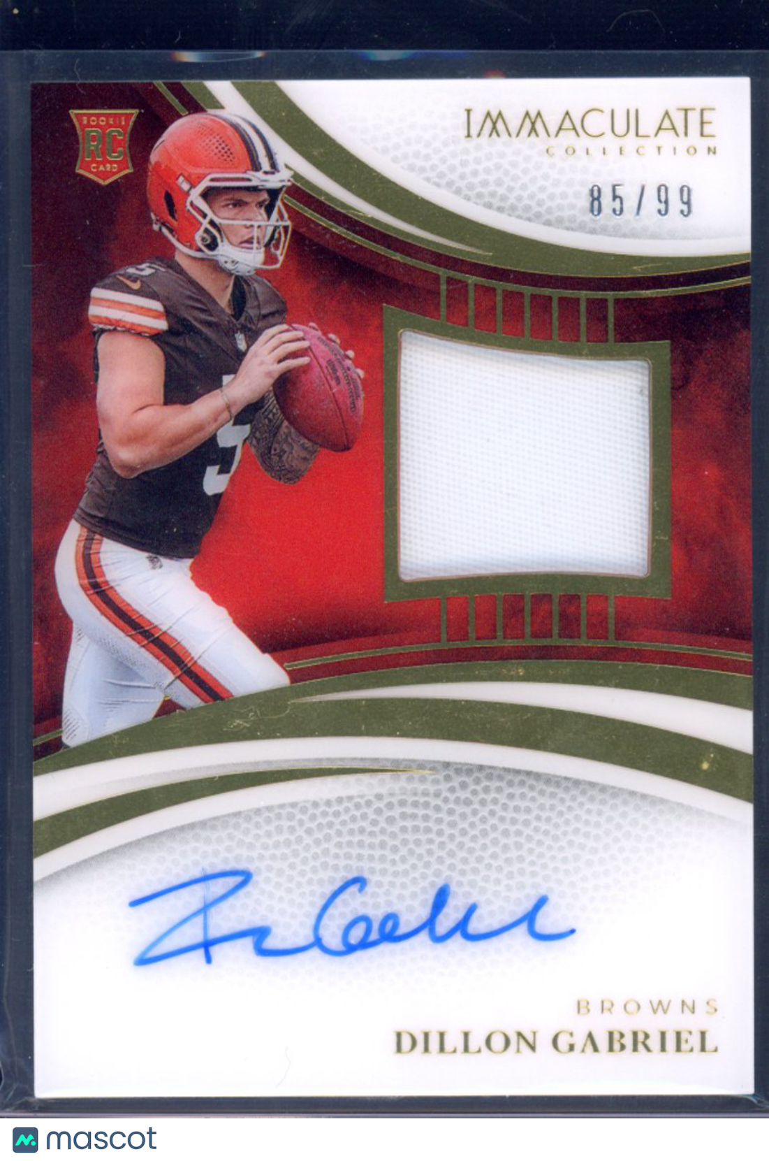 2025 Immaculate Dillion Gabriel Rookie Patch Auto 85/99 RC