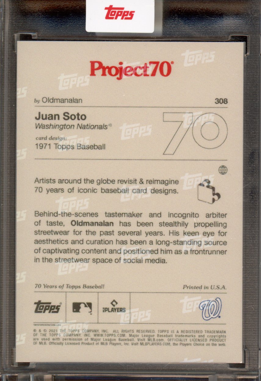 2021 Topps Project 70 Juan Soto Oldmanalan 308