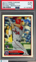 2012 Topps Chrome Bryce Harper #196 Refractor PSA 9