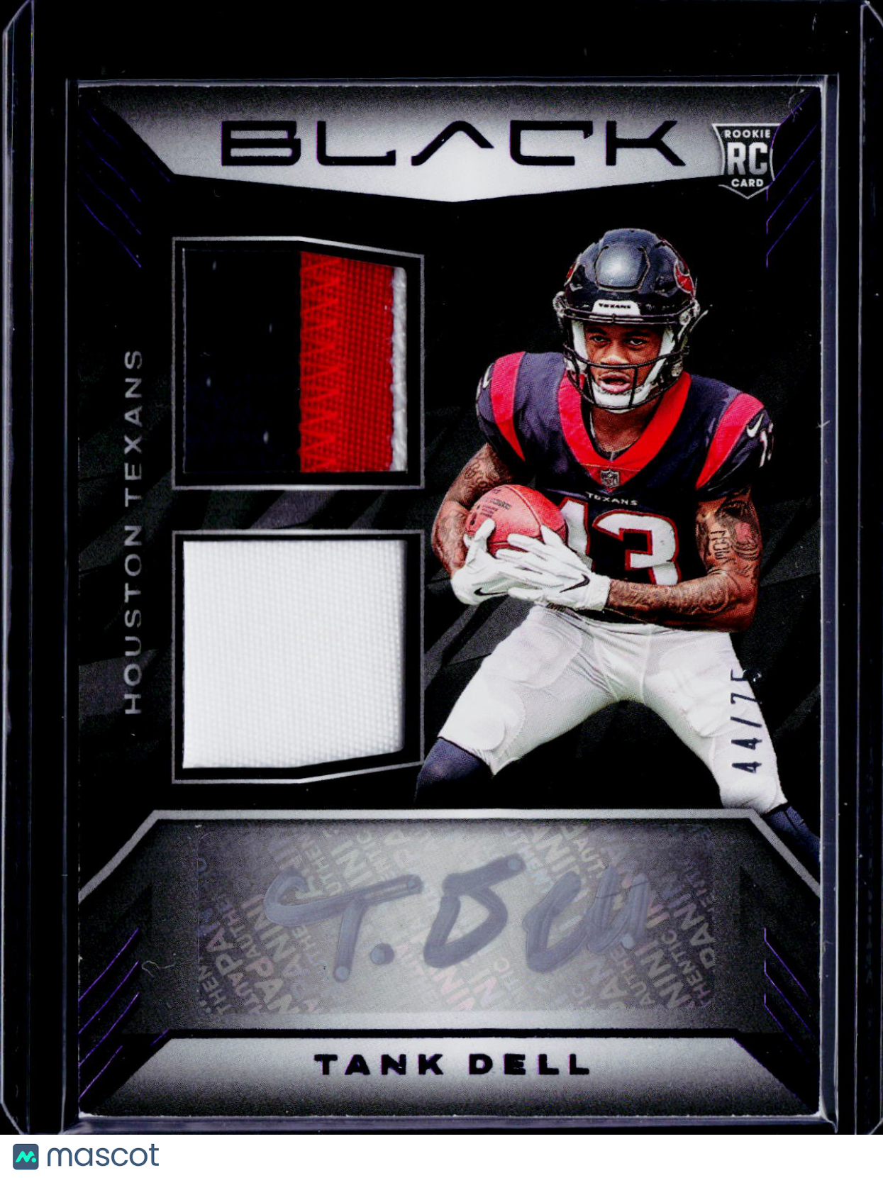 2023 Black Tank Dell Rookie Patch Auto Purple 44/75 RC