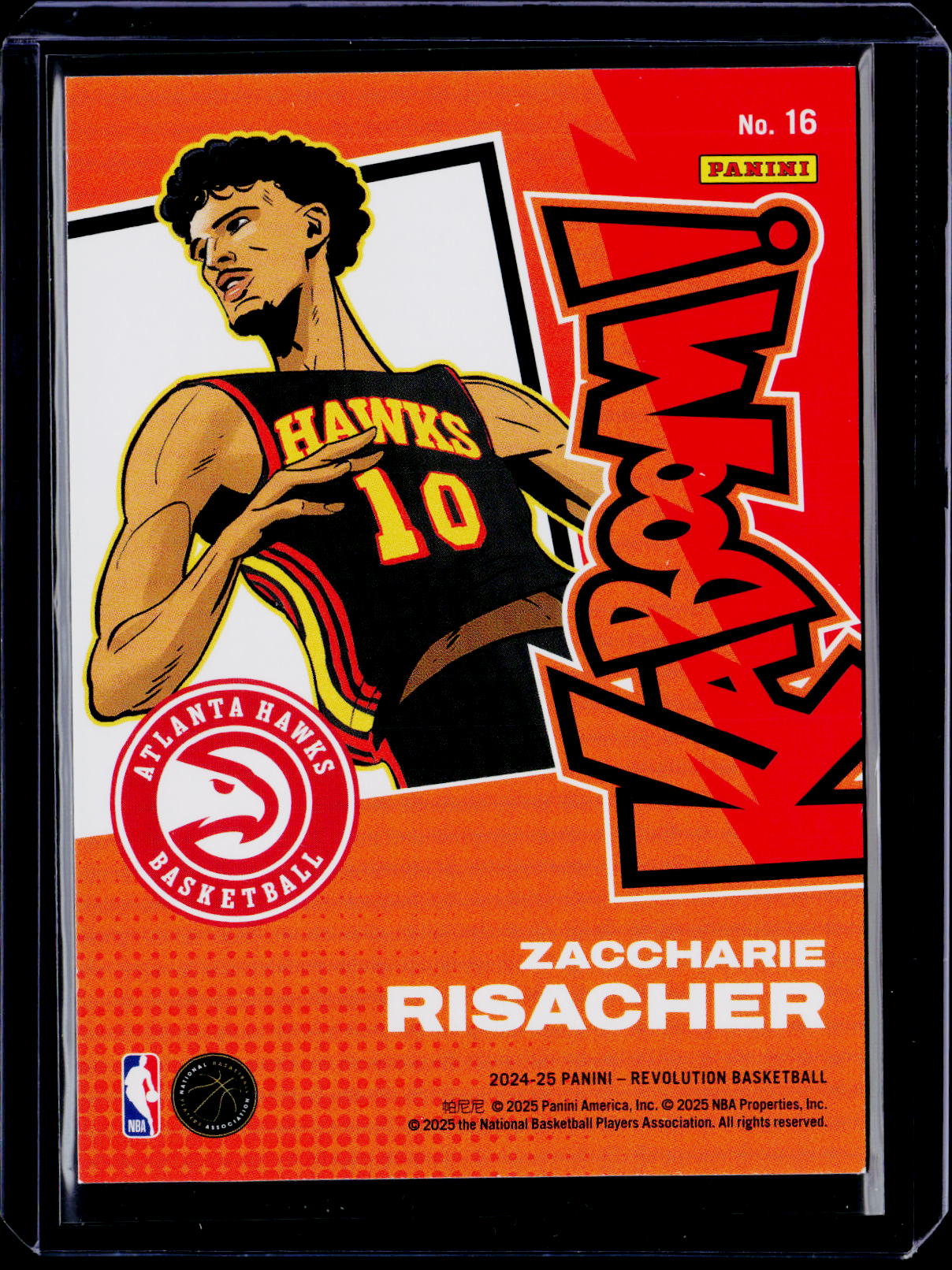 2024-25 Panini Revolution Zaccharie Risacher Rookie Horizontal Kaboom
