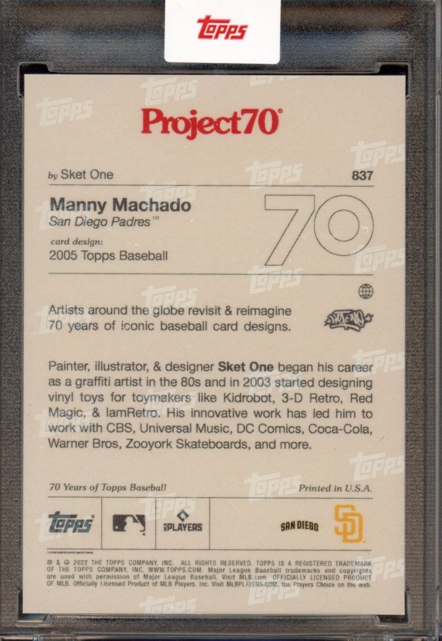 2021 Topps Project 70 Manny Machado Sket One 837