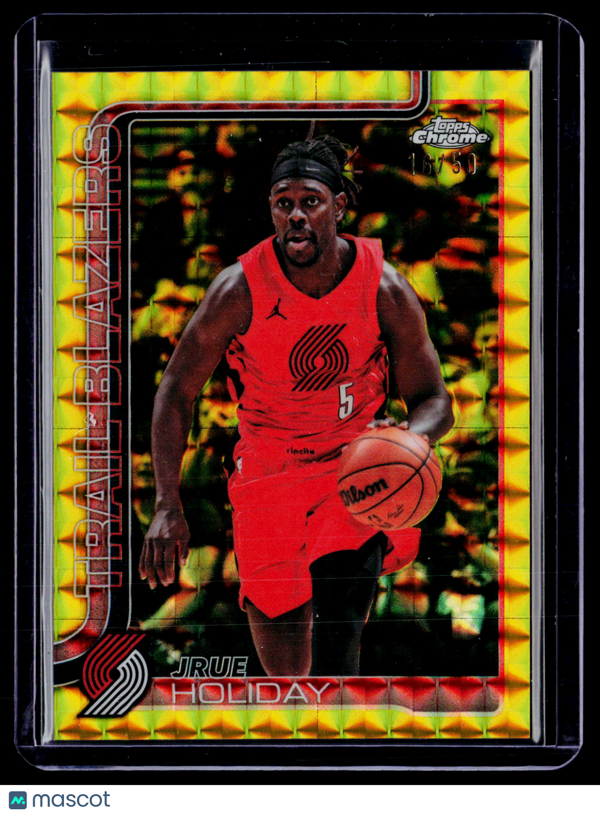 2025 Topps Chrome Update Jrue Holiday Gold Geometric 16/50
