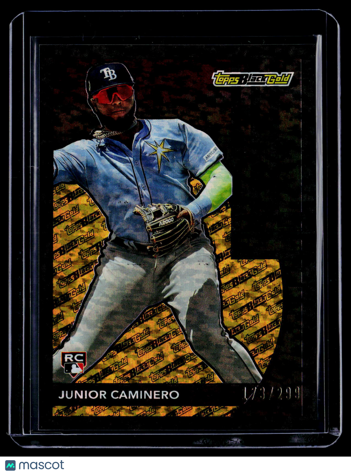 2024 Topps Update Junior Caminero Rookie Black Gold Black 173/299 RC