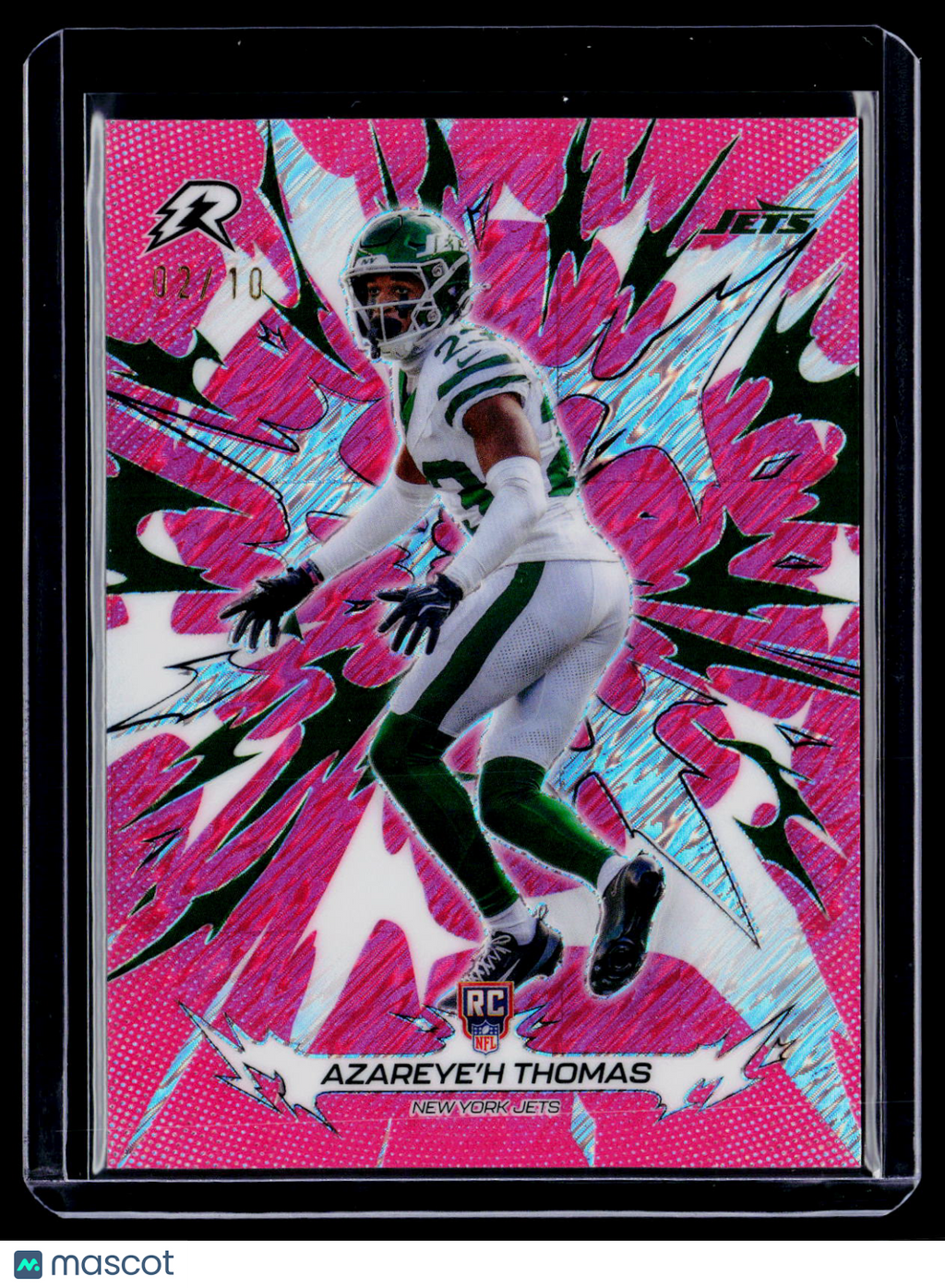 2025 Topps Resurgence Azareye'h Thomas Rookie Pink Surge 2/10 RC