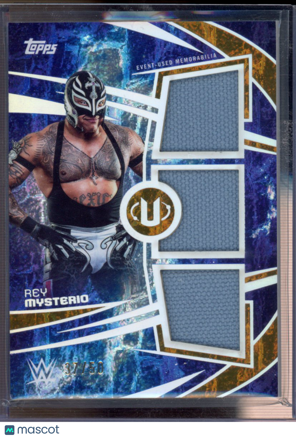 2025 Topps WWE Universe Rey Mysterio Patch 37/50