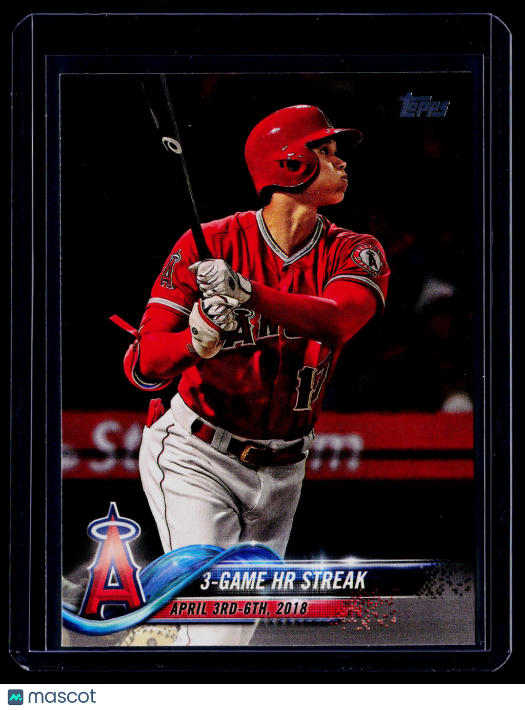 2019 Topps Update Shohei Ohtani 3 Game HR Streak