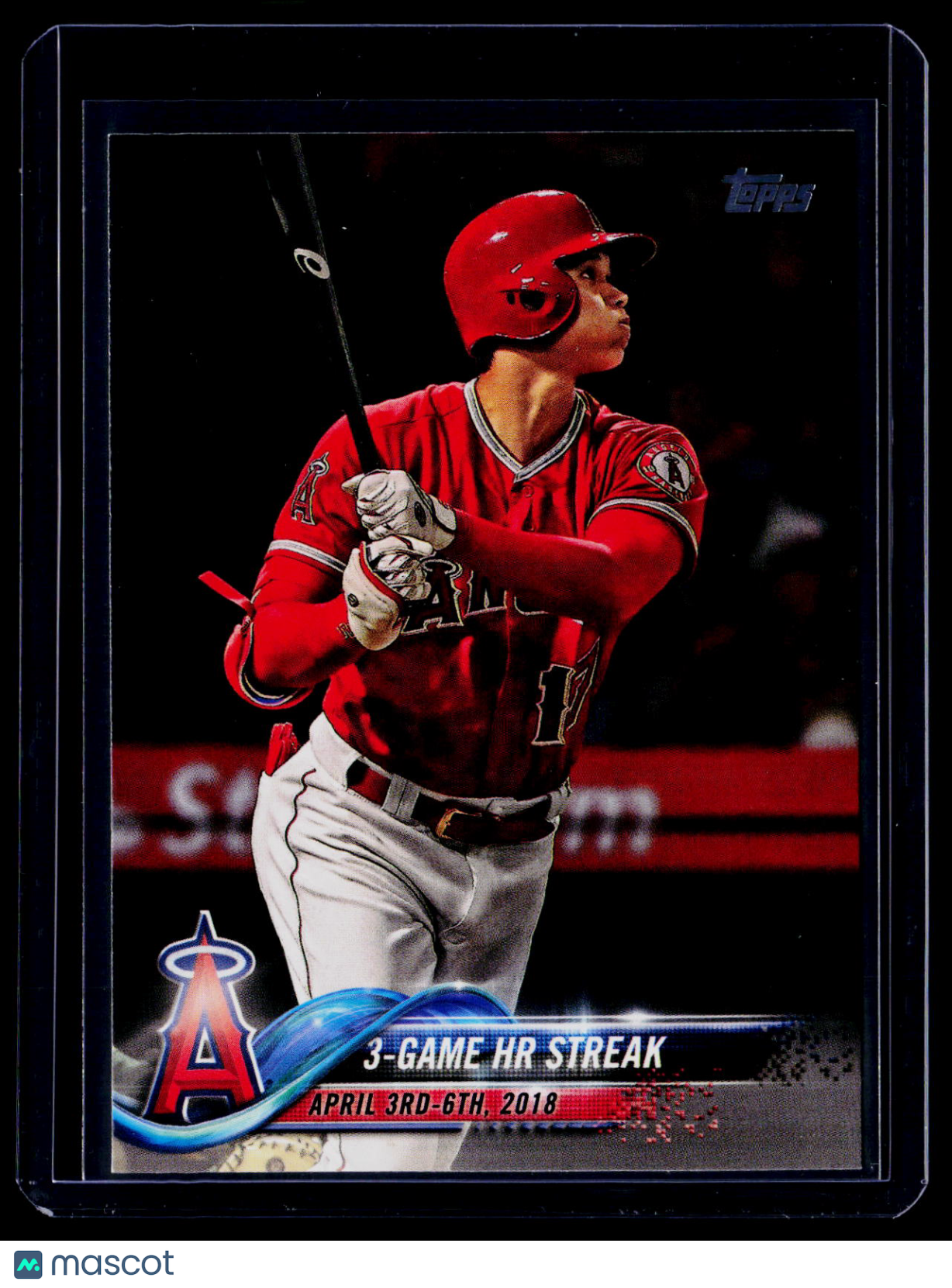2019 Topps Update Shohei Ohtani 3 Game HR Streak
