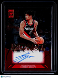 2023-24 Donruss Elite Shaedon Sharpe Impact Impressions Auto 1/49