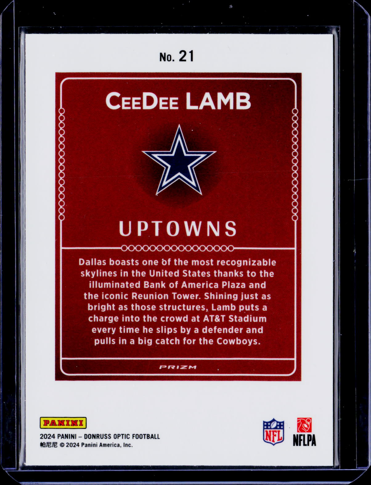 2024 Donruss Optic CeeDee Lamb Uptowns