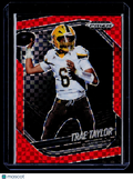 2025 Prizm Black Trae Taylor Red Checkerboard 15/75