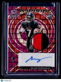 2023 Spectra Bijan Robinson Aspriring Neon Purple Rookie Patch Auto RPA 12/30 RC