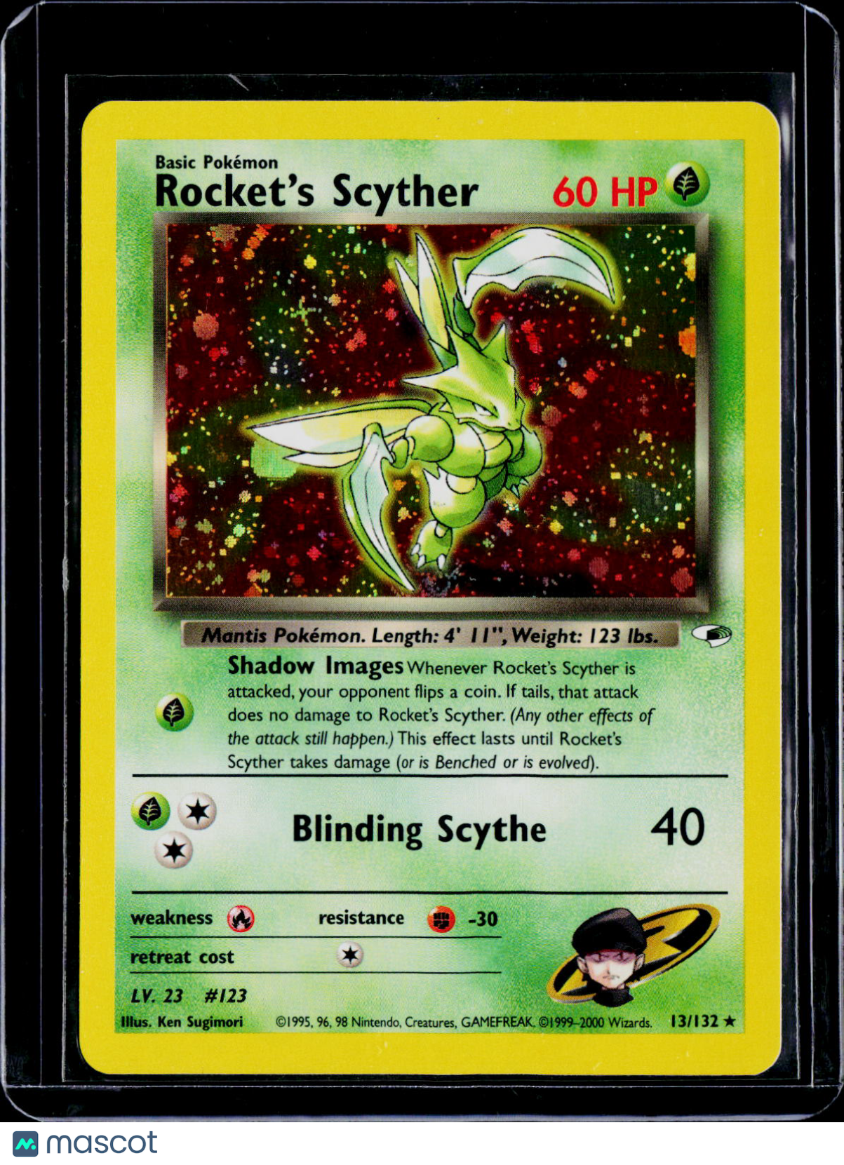 Rocket's Scyther Holo 13/132