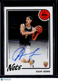 2025 Topps Egor Demin 1980-81 Variation Rookie Auto RC