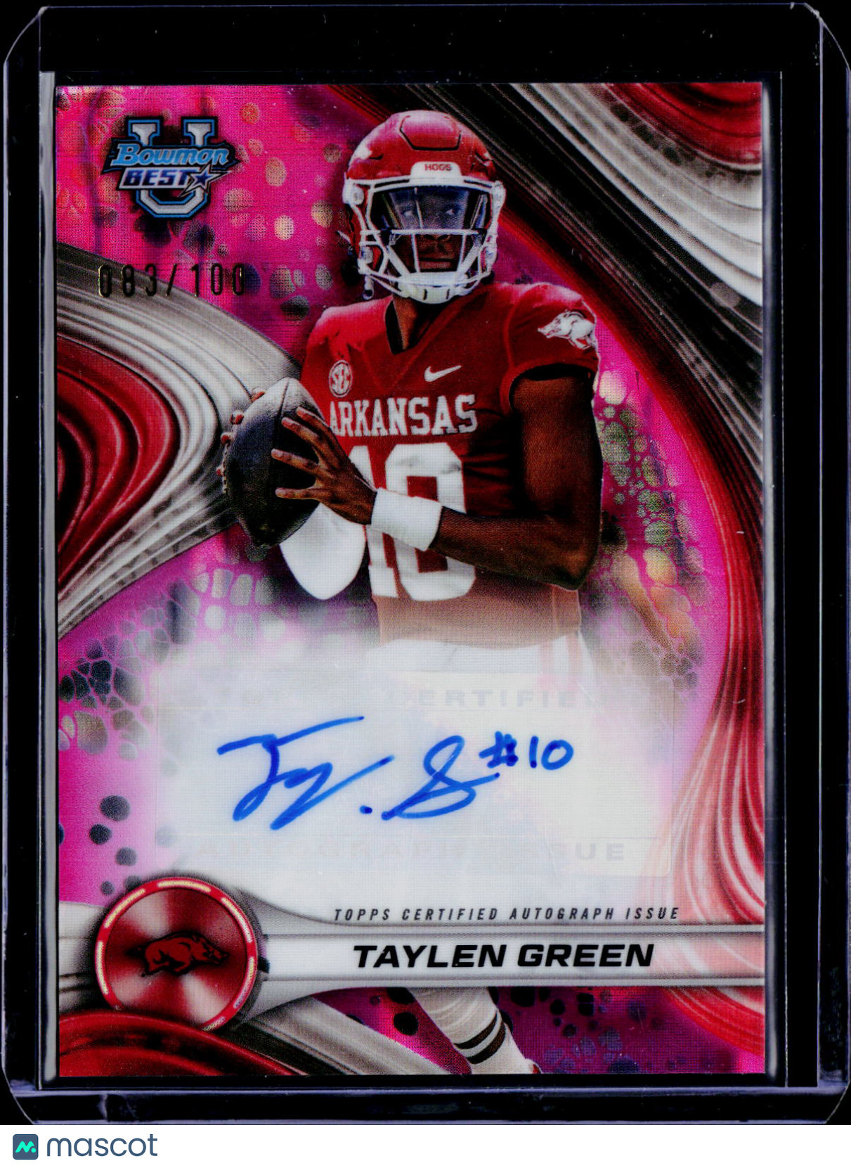 2024 Bowman U Best Taylen Green Auto Pink /100
