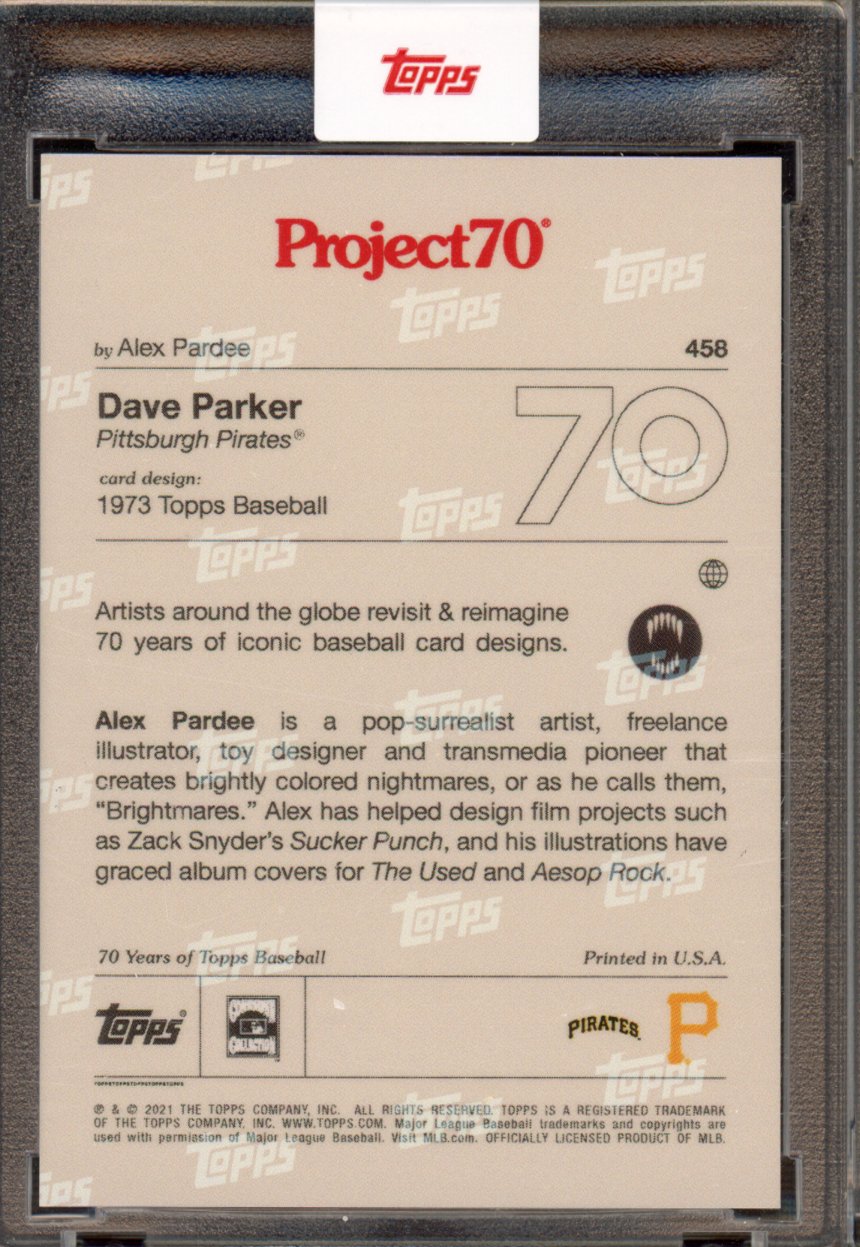 2021 Topps Project 70 Dave Parker Alex Pardee 458