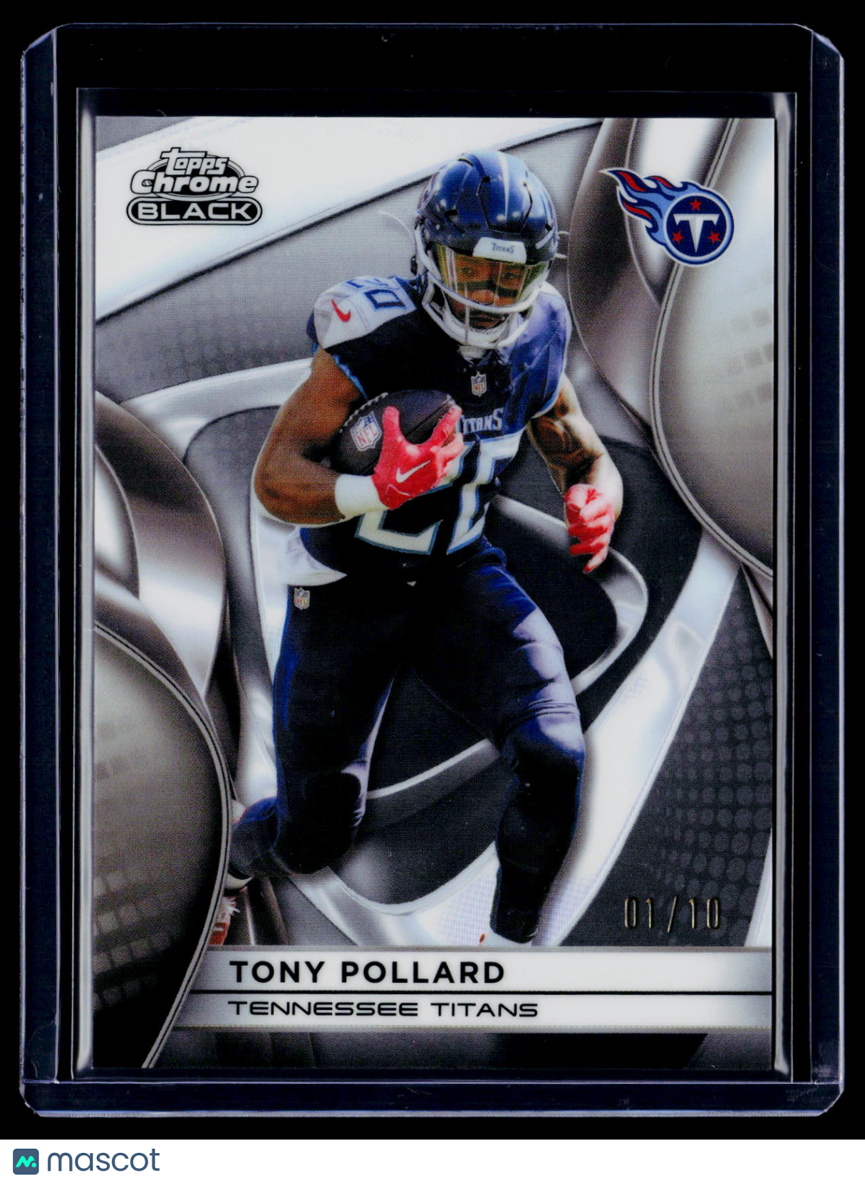 2025 Topps Chrome Black Tony Pollard White 1/10
