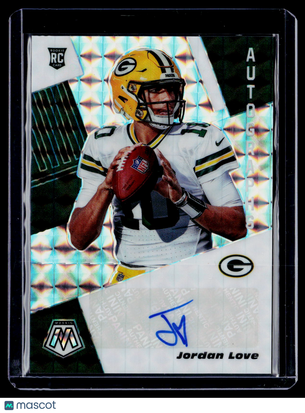 2020 Mosaic Jordan Love Rookie Silver Mosaic Auto RC
