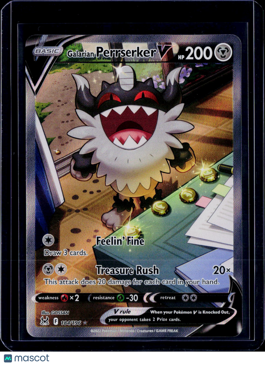 Galarian Perrserker V 184/196