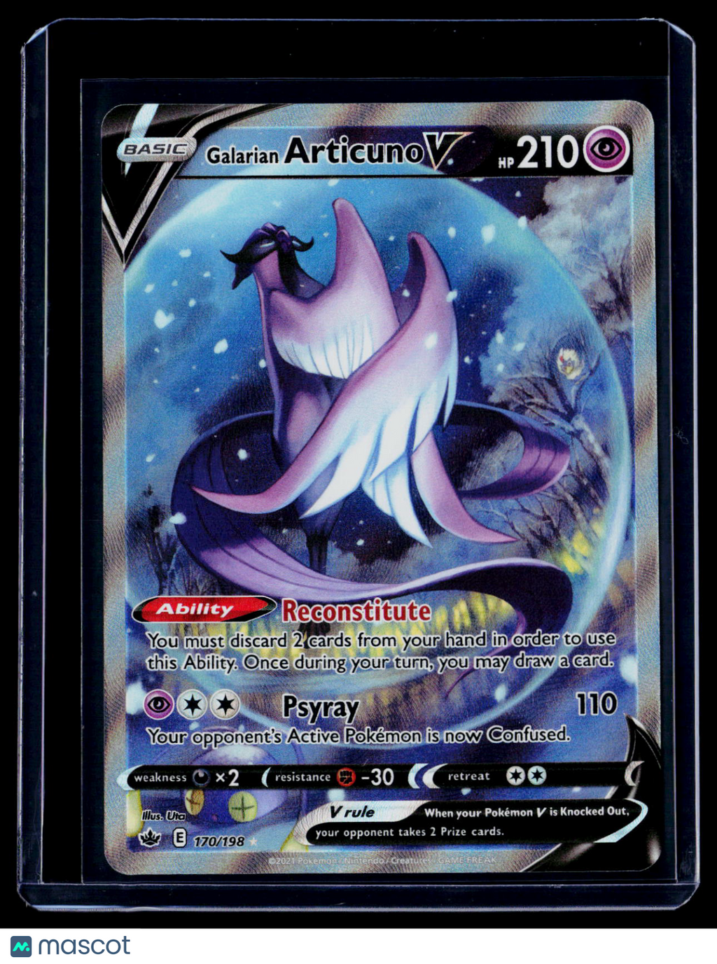 Pokemon Galarian Articuno V 170 198
