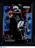 2025 Prizm Ashton Jeanty Rookie Blue Cracked Ice Fireworks 22/99 RC
