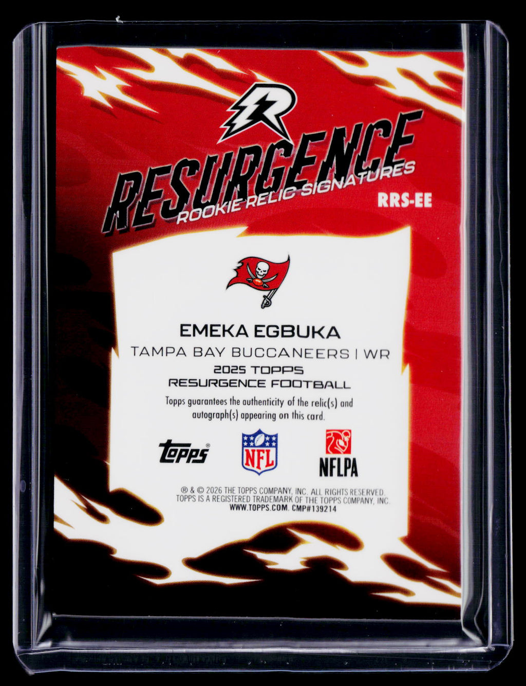 2025 Topps Resurgence Emeka Egbuka Rookie Patch Auto RPA Team Surge 45/149 RC