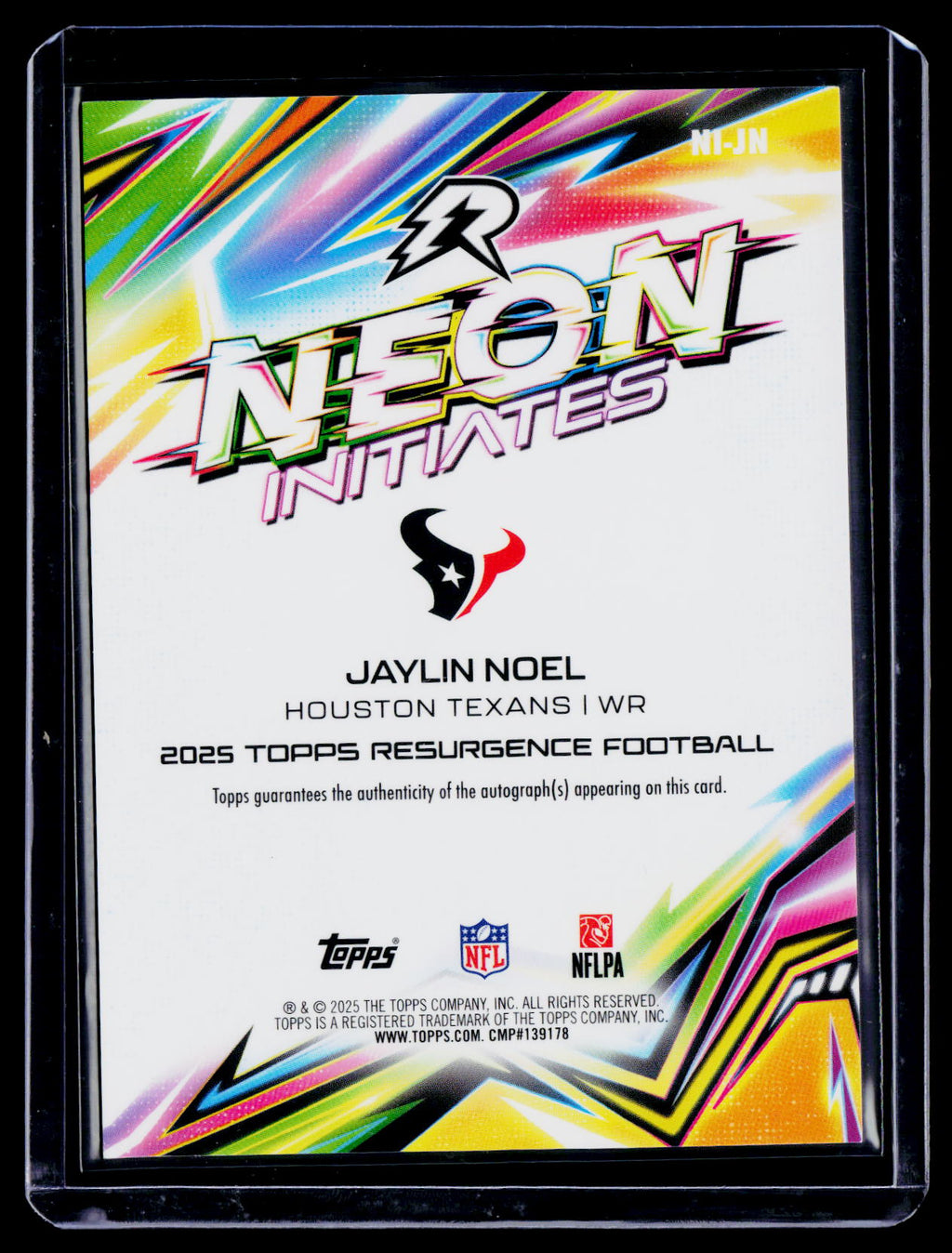 2025 Topps Resurgence Jaylin Noel Rookie Pink Power Surge Auto 10/10 RC