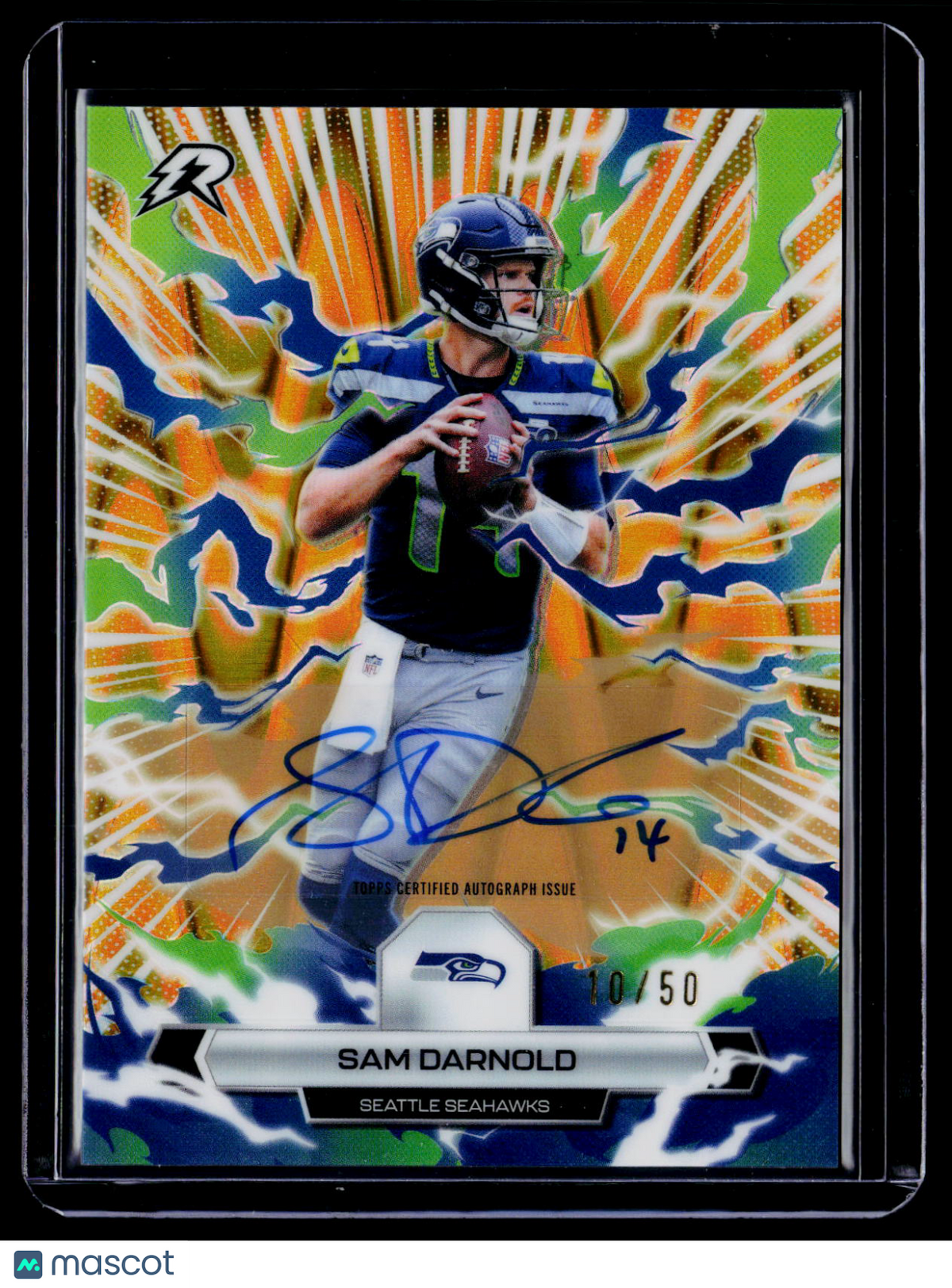 2025 Topps Resurgence Sam Darnold Gold Static Auto 10/50