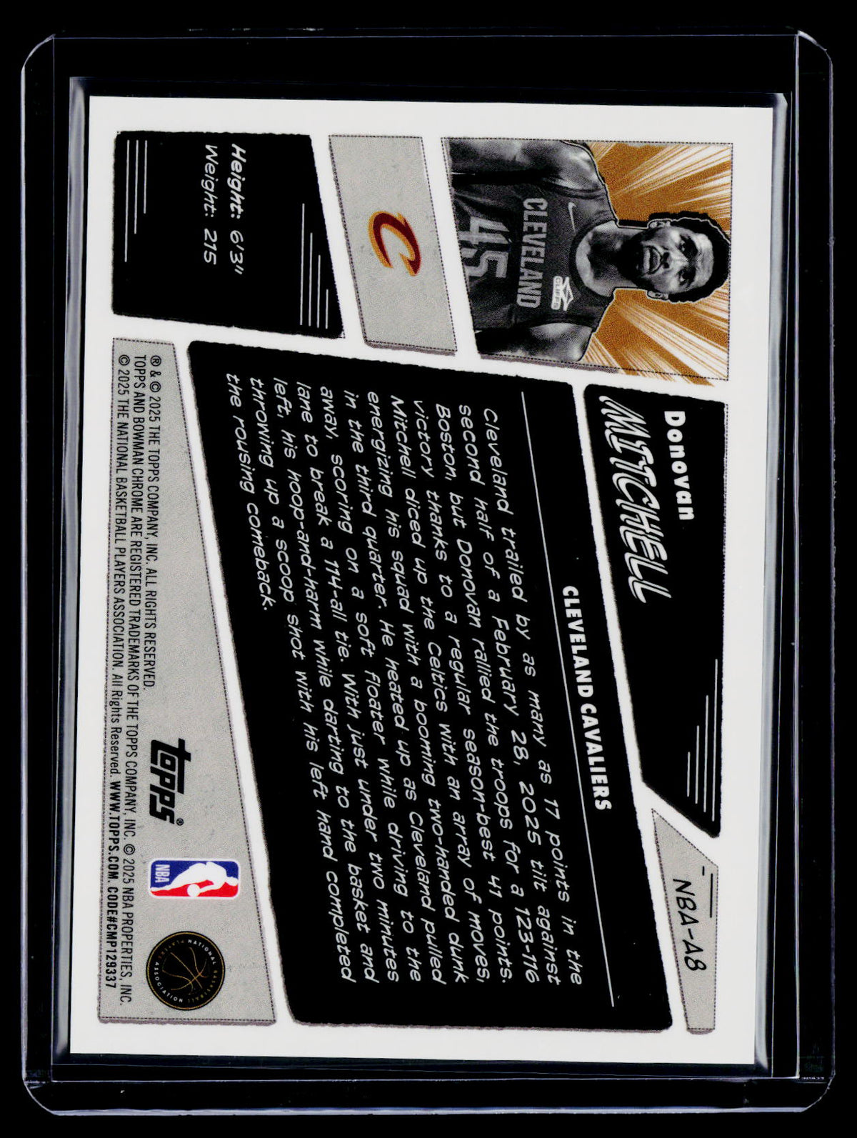 2025 Bowman Donovan Mitchell Anime Case Hit